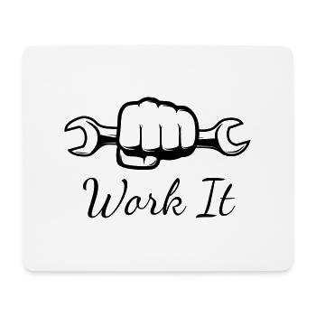 Handwerker Handyman Handwerk Werkzeug Baustelle - Mousepad (Querformat) - Weiß - Vorne