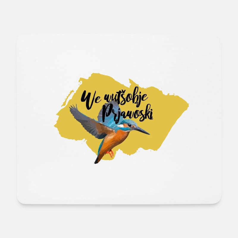 Fehrow Shirt gelb einseitig We wutsobje prjawoski - Mousepad (Querformat) - Weiß