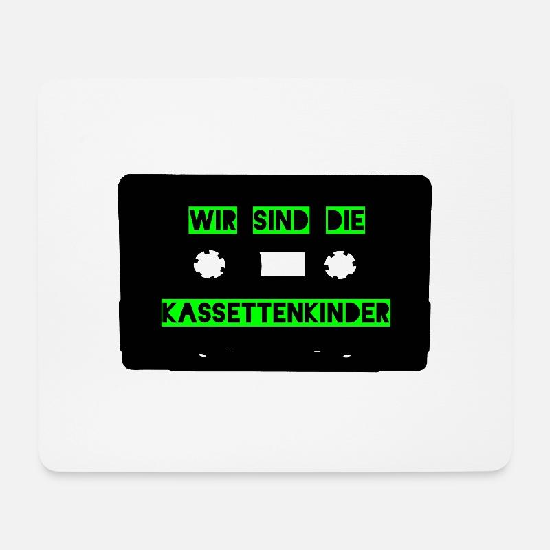 Wir sind die Kassettenkinder - grün - Mousepad (Querformat) - Weiß