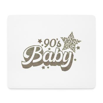 90er Jahre Niedlich 80er Jahre Retro Vintage Lustig Cool Nostalgie - Mousepad (Querformat) - Weiß - Vorne