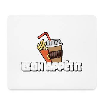Französischer Ausdruck Bon appétit - Mousepad (Querformat) - Weiß - Vorne