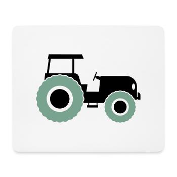 tracteur - Tapis de souris (format paysage) - blanc - Devant
