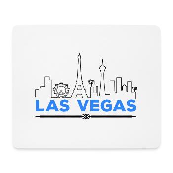 Las Vegas Silhouette - Tapis de souris (format paysage) - blanc - Devant