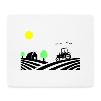 traktor farm - Mousepad (Querformat) - Weiß - Vorne