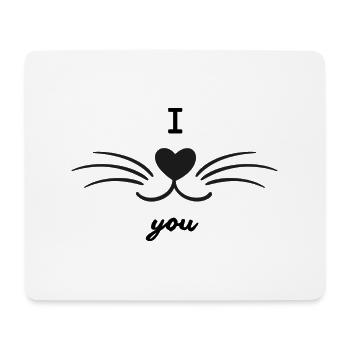 I love you - Mouse Pad (horizontal) - white - Front