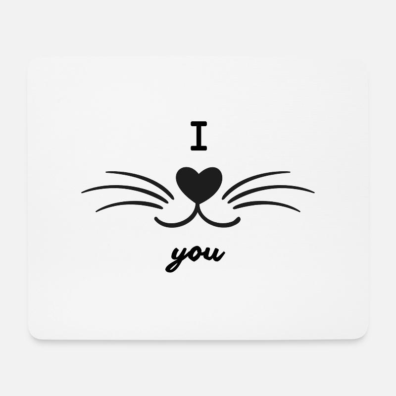 I love you - Mouse Pad (horizontal) - white