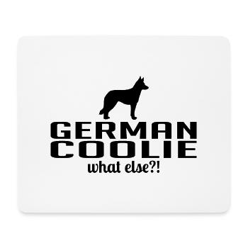 German Coolie what else Hunde Spruch Wilsigns - Mousepad (Querformat) - Weiß - Vorne