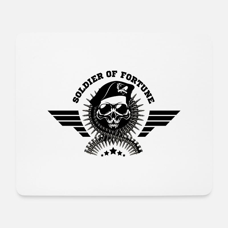 Army War Military Uniform Force Soldier Camouflage - Mousepad (Querformat) - Weiß