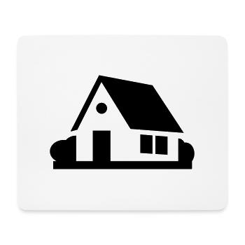 Maison - Tapis de souris (format paysage) - blanc - Devant