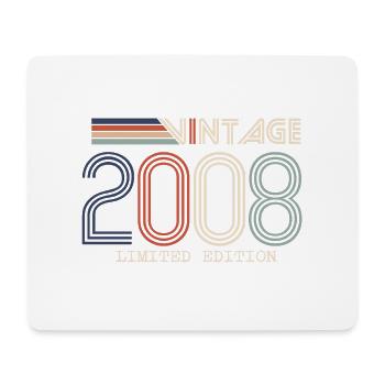 Vintage 2008 Cadeau Anniversaire - Millésime 2008 - Tapis de souris (format paysage) - blanc - Devant