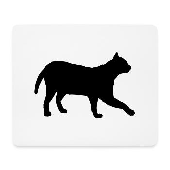 katze - Mousepad (Querformat) - Weiß - Vorne