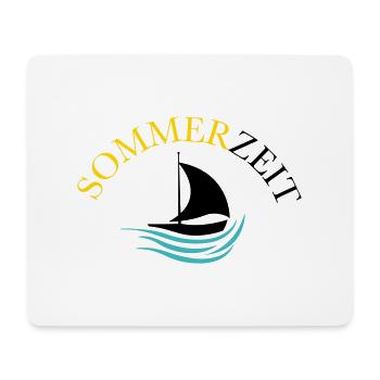 boot sommer - Mousepad (Querformat) - Weiß - Vorne