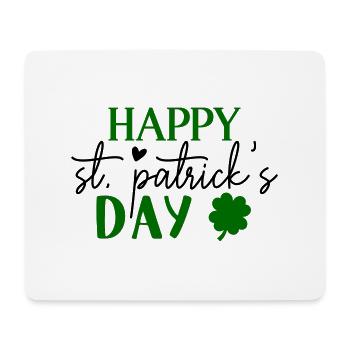 Joyeuse fête de la Saint-Patrick - Tapis de souris (format paysage) - blanc - Devant
