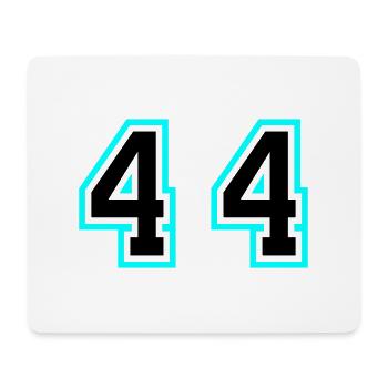44 Zahl symbol - Mousepad (Querformat) - Weiß - Vorne