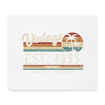 1935 Born Vintage Birthday Gift - Mouse Pad (horizontal) - white - Front