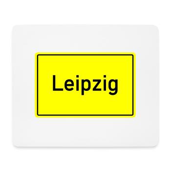 ortsschild leipzig - Mousepad (Querformat) - Weiß - Vorne