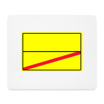 place-name sign - Mouse Pad (horizontal) - white - Front