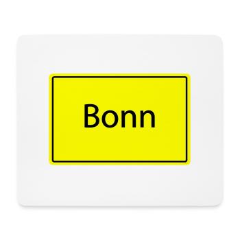 Place sign Bonn - Mouse Pad (horizontal) - white - Front