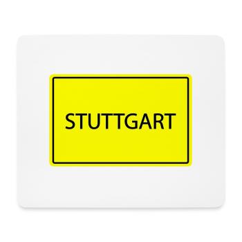 ortsschild stuttgart - Mousepad (Querformat) - Weiß - Vorne