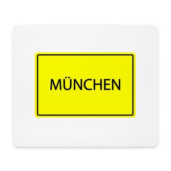 ortsschild münchen - Mousepad (Querformat) - Weiß - Vorne