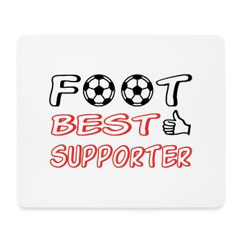 Fuß bester Unterstützer - Mousepad (Querformat) - Weiß - Vorne