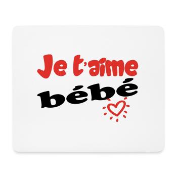 I love you baby - Mouse Pad (horizontal) - white - Front