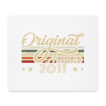 August 2011 Birthday August 2011 - Original 2011 - Mouse Pad (horizontal) - white - Front