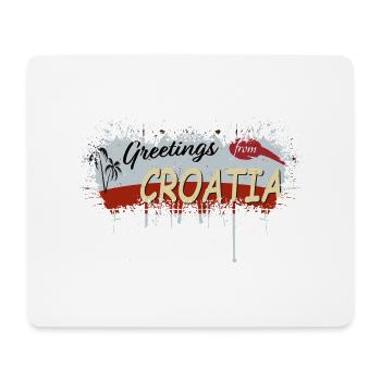 croatia hrvatska croatia hrv hr travel tourism - Mouse Pad (horizontal) - white - Front