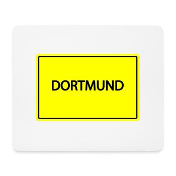 ortsschild dortmund - Mousepad (Querformat) - Weiß - Vorne