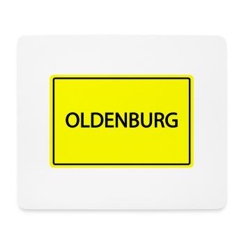 ortsschild oldenburg - Mousepad (Querformat) - Weiß - Vorne