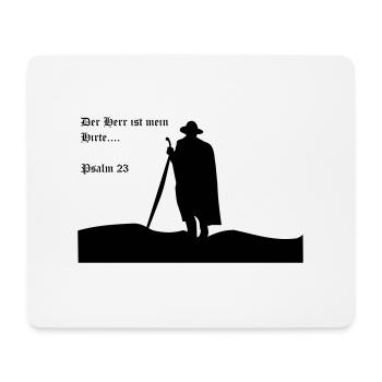Der Herr ist mein Hirte - Mousepad (Querformat) - Weiß - Vorne