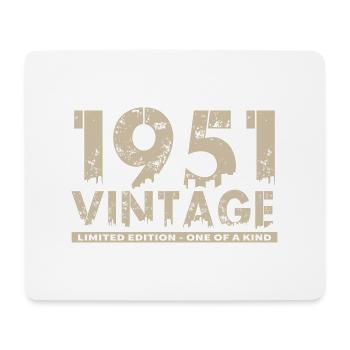 Jahrgang 1951 Bursdag - Unikat - Mousepad (Querformat) - Weiß - Vorne
