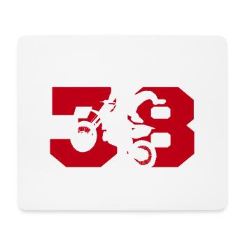 Moto 38 Biker - Mousepad (Querformat) - Weiß - Vorne