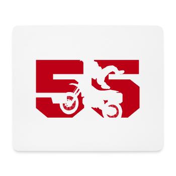 Moto 55 Biker - Mousepad (Querformat) - Weiß - Vorne