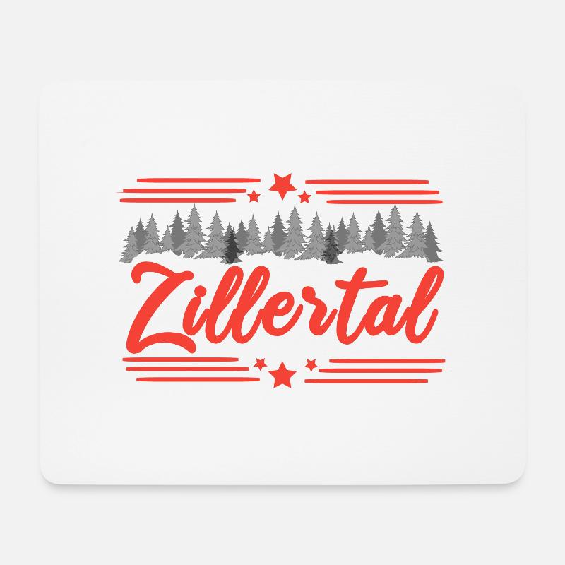 Zillertaler Wald Liebe - Mousepad (Querformat) - Weiß