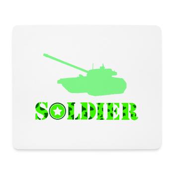 Tank Soldier - Mouse Pad (horizontal) - white - Front