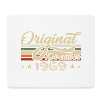 November 1969 Geburtstagsgeschenk November 1969 - Mousepad (Querformat) - Weiß - Vorne