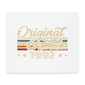 November 1992 Geburtstagsgeschenk November 1992 - Mousepad (Querformat) - Weiß - Vorne
