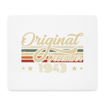 December 1943 - Birthday present December 1943 - Mouse Pad (horizontal) - white - Front