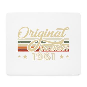 December 1961 - Birthday present December 1961 - Mouse Pad (horizontal) - white - Front