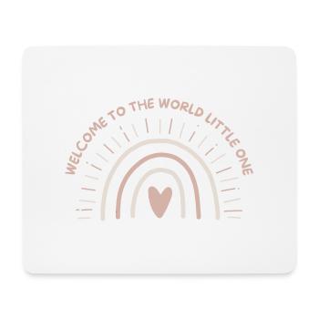 Welcome to the world little one | baby Geschenk - Mousepad (Querformat) - Weiß - Vorne