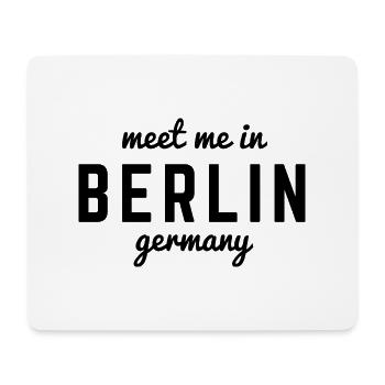 Berlin Deutschland Fan Flagge Design T Shirt - Mousepad (Querformat) - Weiß - Vorne