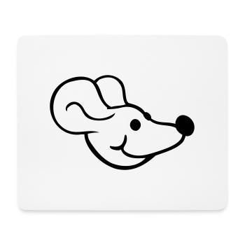 Mouse Mouse Cute Little Rat Rodent Friendly - Mouse Pad (horizontal) - white - Front