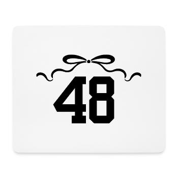 Nummer 48 Knoten - 48. Jahrestag - Mousepad (Querformat) - Weiß - Vorne
