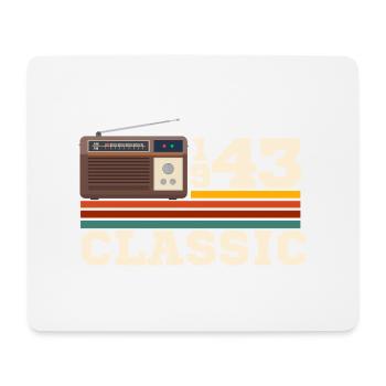 Anniversary 1943 retro classic - Mouse Pad (horizontal) - white - Front