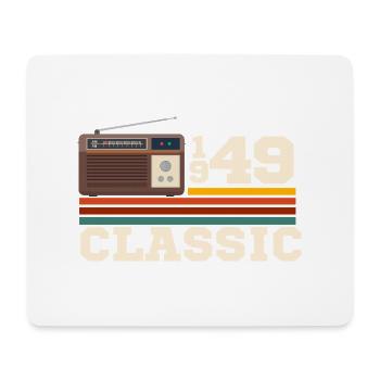 Anniversary 1949 retro classic - Mouse Pad (horizontal) - white - Front