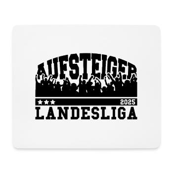 Aufsteiger 2025 Landesliga Aufstieg Fußball - Mousepad (Querformat) - Weiß - Vorne