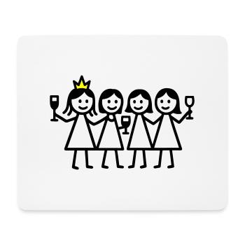 Anniversaire de poule - Tapis de souris (format paysage) - blanc - Devant