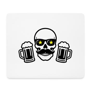 Bière Skeleton Party - Tapis de souris (format paysage) - blanc - Devant