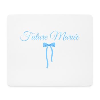 Future mariée noeud bleu - Tapis de souris (format paysage) - blanc - Devant